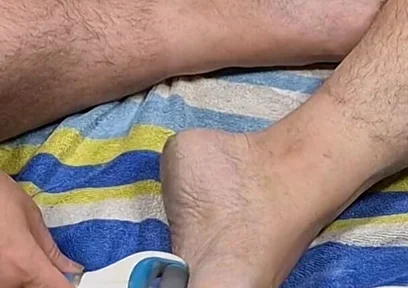 Chubby Daddy Bear Scrub His Dirty Feet