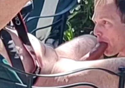 Daddy Jay Taylor Gets Backyard Blowjob
