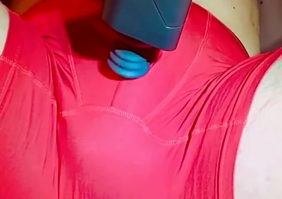 Cumshot in Panties From a Powerful Massager!