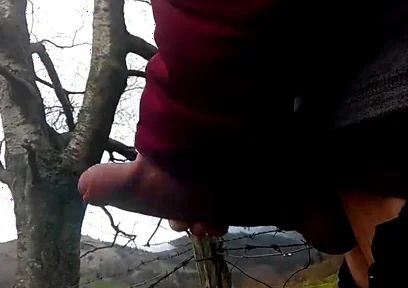 Man with a Cock Fat and Long Massages Her on the Mountain, a Goatherd Interrupted