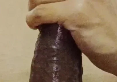 Close up Zoom All Viens Tied Hard Cock and Balls