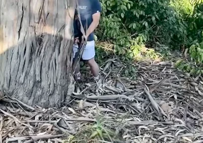 Amateur Straight Boy Caught Peeing Outdoors