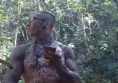 Handjob in the Waterfall Cumming with Soft Cock