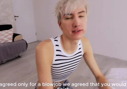 I Talked My Stepfather Into Going for a Walk, but He Fucked Me in Exchange.