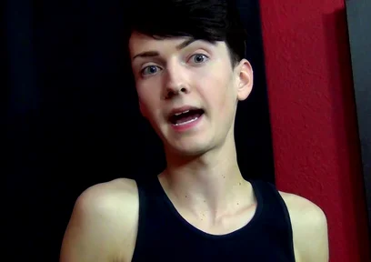 Slim Twink Benjamin on Set