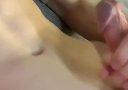 Just a College Student Jerking off on the Bed