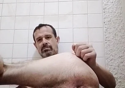 Showing off My Hairy Stepdad Cunt