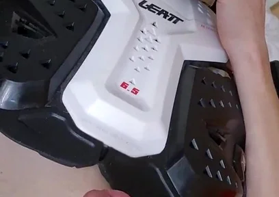 When Wear Motocross Protection, I Love Jerking off My Big Cock