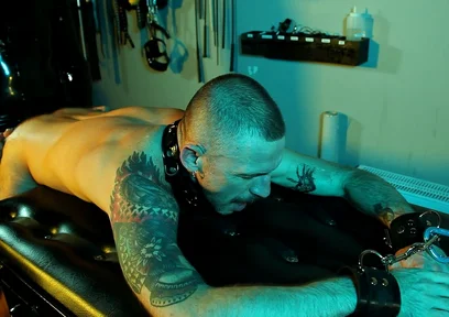 Male Sub Is Bound and Fucked by Latex Master