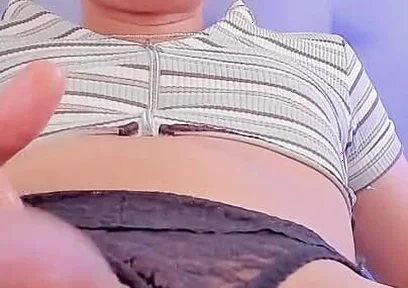 Foamy Cock After Cumming Plays with Her Cock