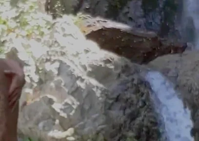 Tatted Gay Stepdaddy Fucks Twink Public Hiking Waterfall Fucking Caught Hardcore Anal Big Cumshot Uncut