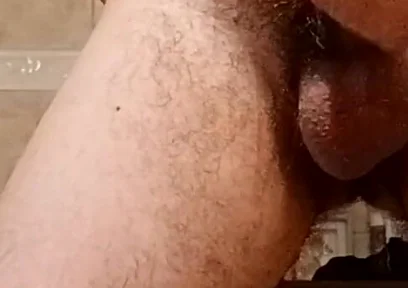 Bathroom cumshot