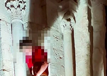Excessive Cumshot in a Super Risky Place
