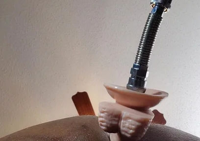 Sex Machine Fucks Me. Huge Dildo