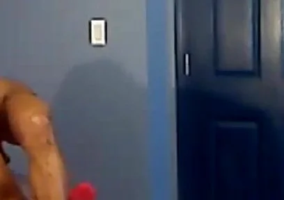 Kennie Jai Works Out in Front of Roommate...and Things Start to Heat up Real Quick!!