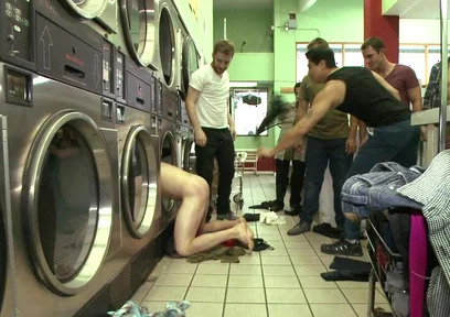 Punk Gets His Balls Stretched and His Hole Fucked by a Crowd of Men