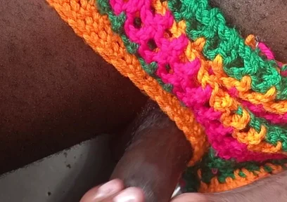 African Bisexuals Masturbating and Huge Cum