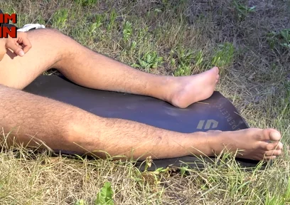 Huge Arab Alpha Brought His Big Feet, Big Cock and Balls Full to the Max