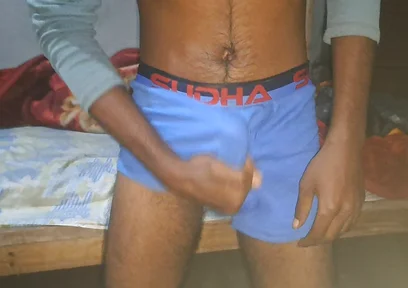 Oldman Cook in Underwear Solo Fuck