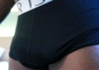 Black Stud Showing off Underwear and Gooning, Getting Hard and Showing Muscle Butt and BBC