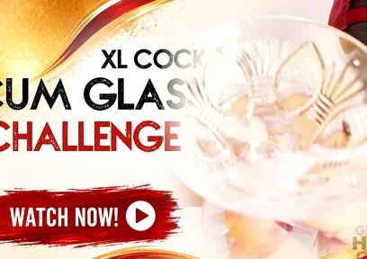 Cock Squirts in the Cum Glass at the Gloryhole