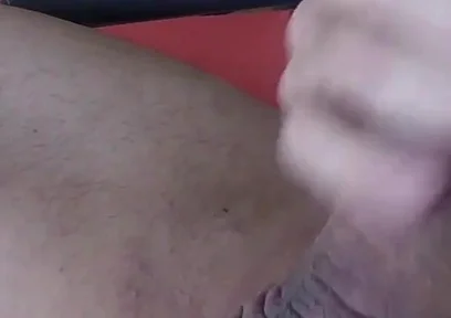 Naked on a Lounger in a Relaxation Room, with Bulging Balls, I Jerk off My Thick Cock and Then Shoot Warm Cum Onto Myself