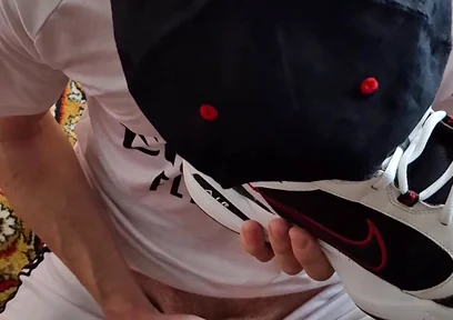 Licks Cum From Nike's Sneakers