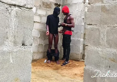 Ebony Slime Waist Got Smashed on the Wall of an Uncompleted Building Doggy