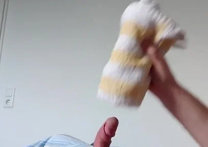 Small Cock Having Fun with the Towel