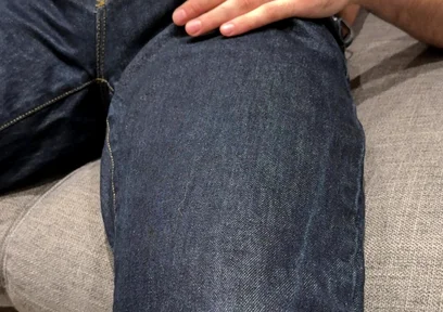 Watching Porn in Tight Jeans - Cumming on Myself