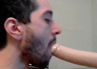 Suck And Fuck Bandit Dildo While In Chastity