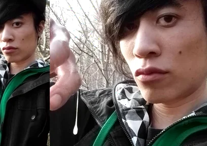 Outdoors, Jon Arteen Masturbates His Tumescent Twink Cock, Ejaculates Cum That Sticks to His Fingers and Slowly Drips.