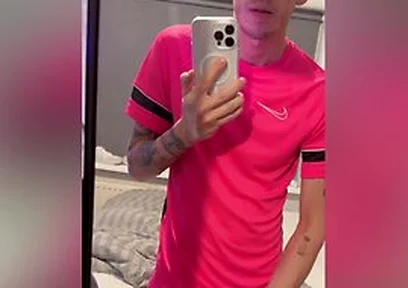 Playing With My Big Dick And Cumming All Over My Mirror