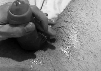 Massage with Butter and Squirt Horny