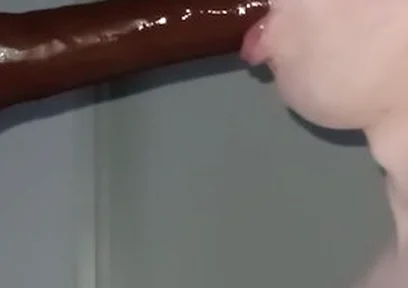Partly Blurred Deepthroat Video