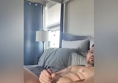 Jerking Off While Using A Dildo