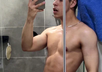 Touching My Cock Before Take a Shower