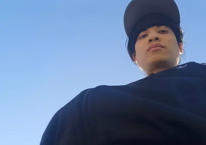 Freeballing Public Twink Walks Outdoors Commando No Underwear Beneath Black Adidas Tracksuit Campus Sneakers While Out Cruising