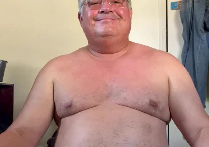 Man Nude in Bedroom in the Morning
