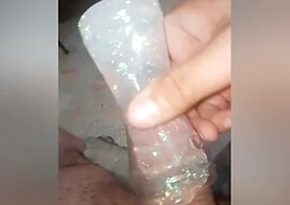 A Delicious Handjob With A Condom, And Using Slime For Greater Pleasure