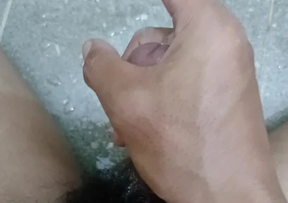 Asia Boy in Toilet