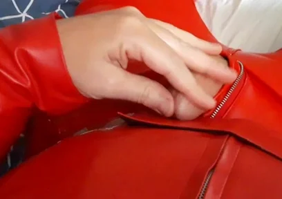Cum on Roommate's Cosplay Leather Costume