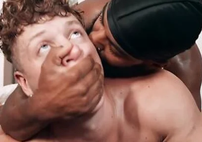 Bearded Stud Shadow Bites Felix Foxs Neck Before Putting Him On His Knees To Fuck His Face