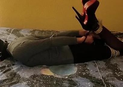 Selfbondage Hogcuffed Vibed N Orgasm Denied