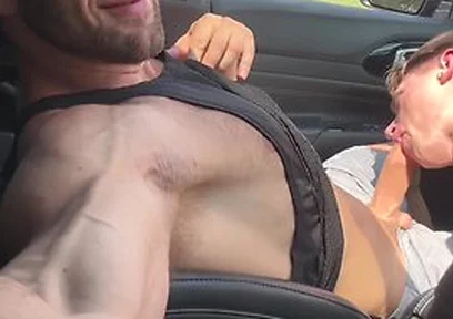 Dom King X Shae Reynolds Muscle Stud Gets Road Head From Twink