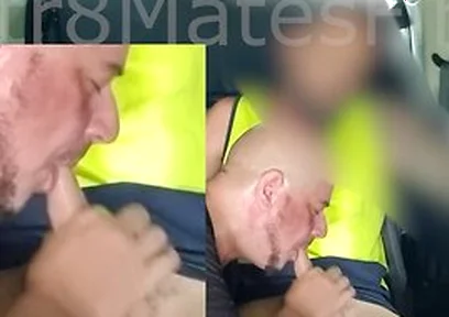 Str8 Aussie Tradie Gets First Time Gay Blow Job - Subtitled