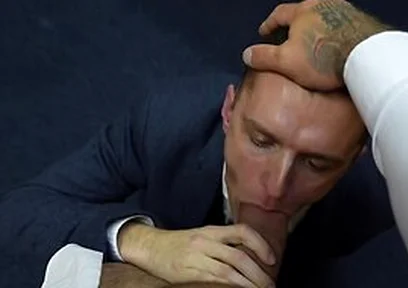 British Lads In Suits Suck The Straight Boss Cocks Sock In The Office - Jak White