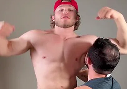 Muscle Stud Makes Boy Sniff Pits