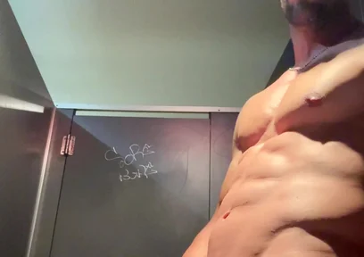 A Day of Risky Nudity Ends in Naked Masturbation on Ladies Bathroom