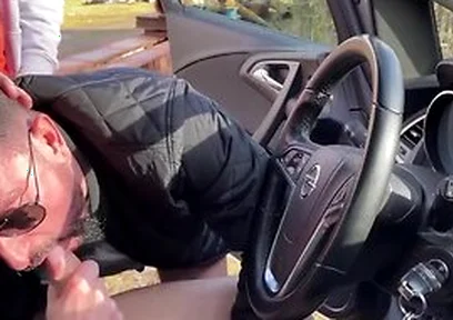 2 Slutty Guys Suck Me Dry In My Truck Rest Stop Blowjob